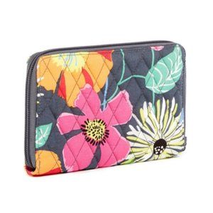 Vera Bradley Large Zip Around Wallet JAZZY BLOOMS
